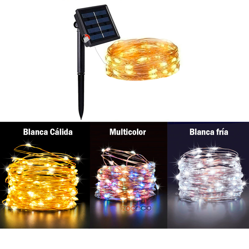 OFERTA ESPECIAL 🤩 Luces solares Navideñas🎄 50% Dcto